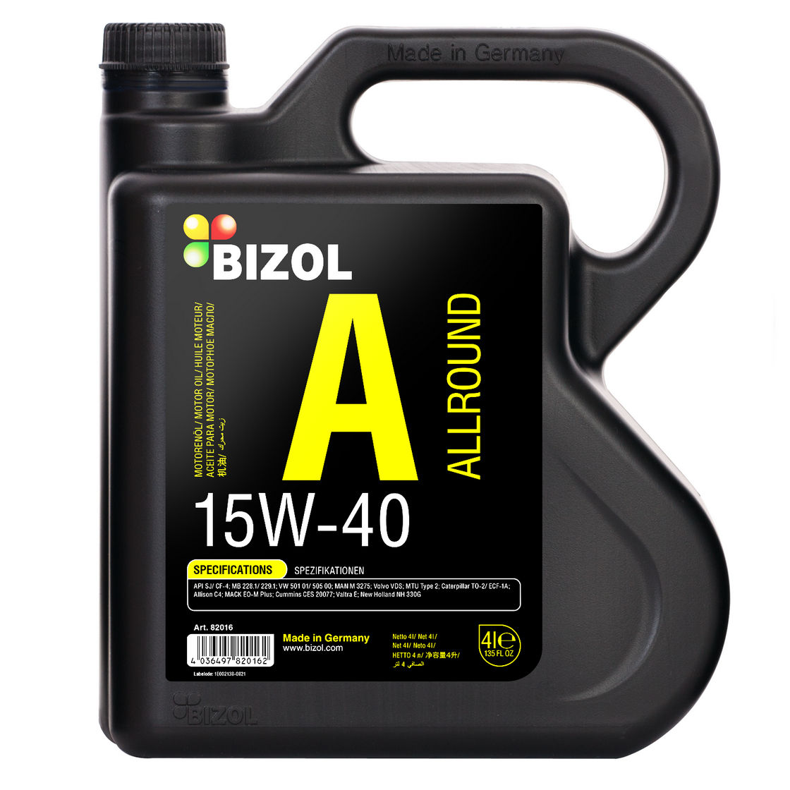 BIZOL Allround 15W40 4л.