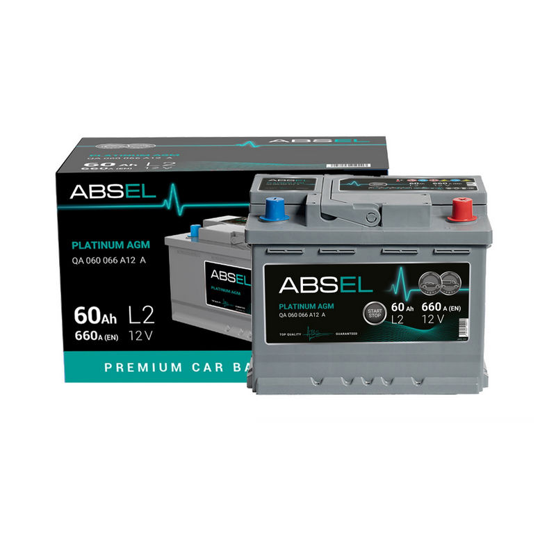ABSEL PLATINUM AGM 12V L2 60Ah 660A